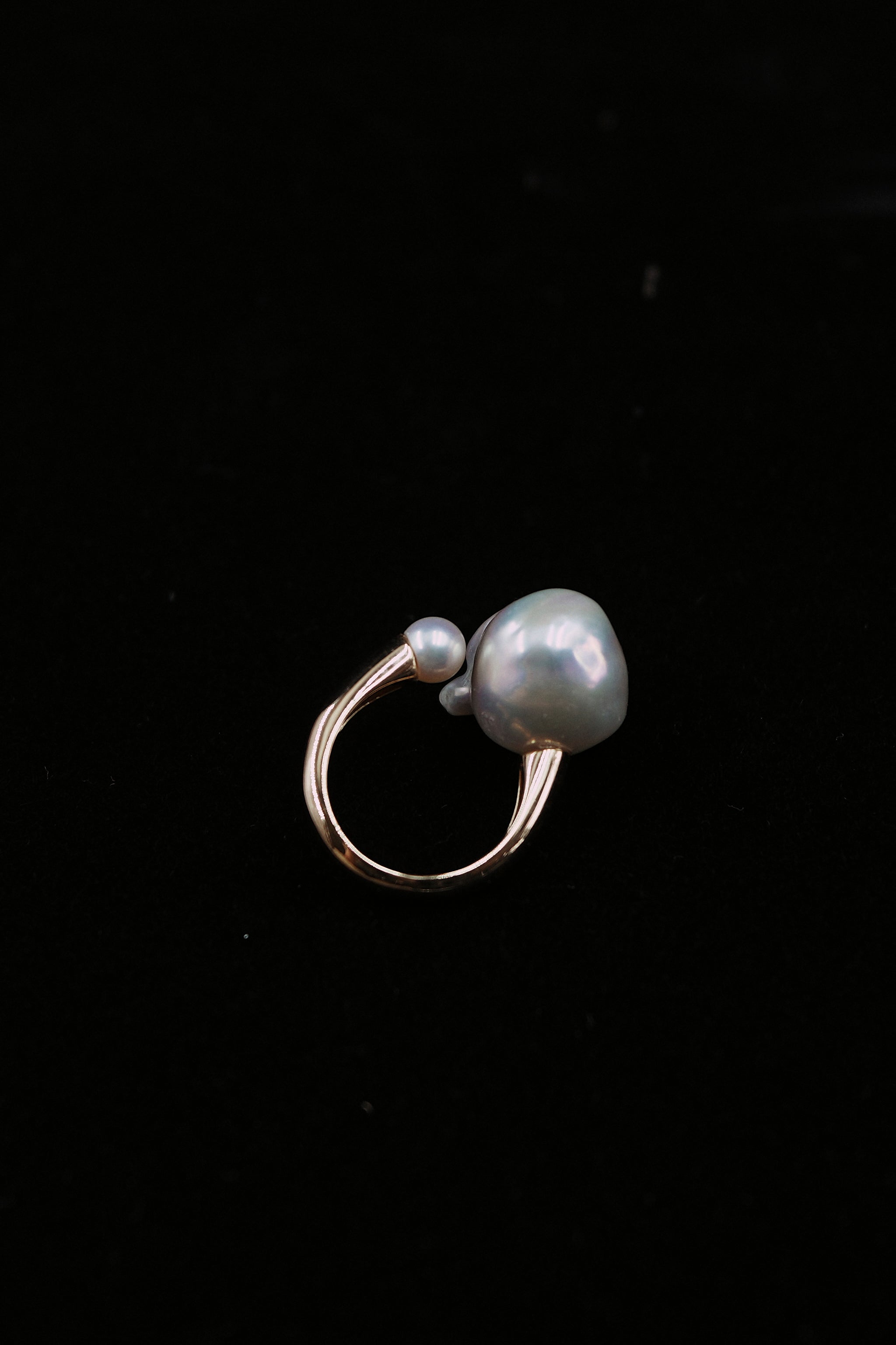 Baroque Pearl Open Ring
