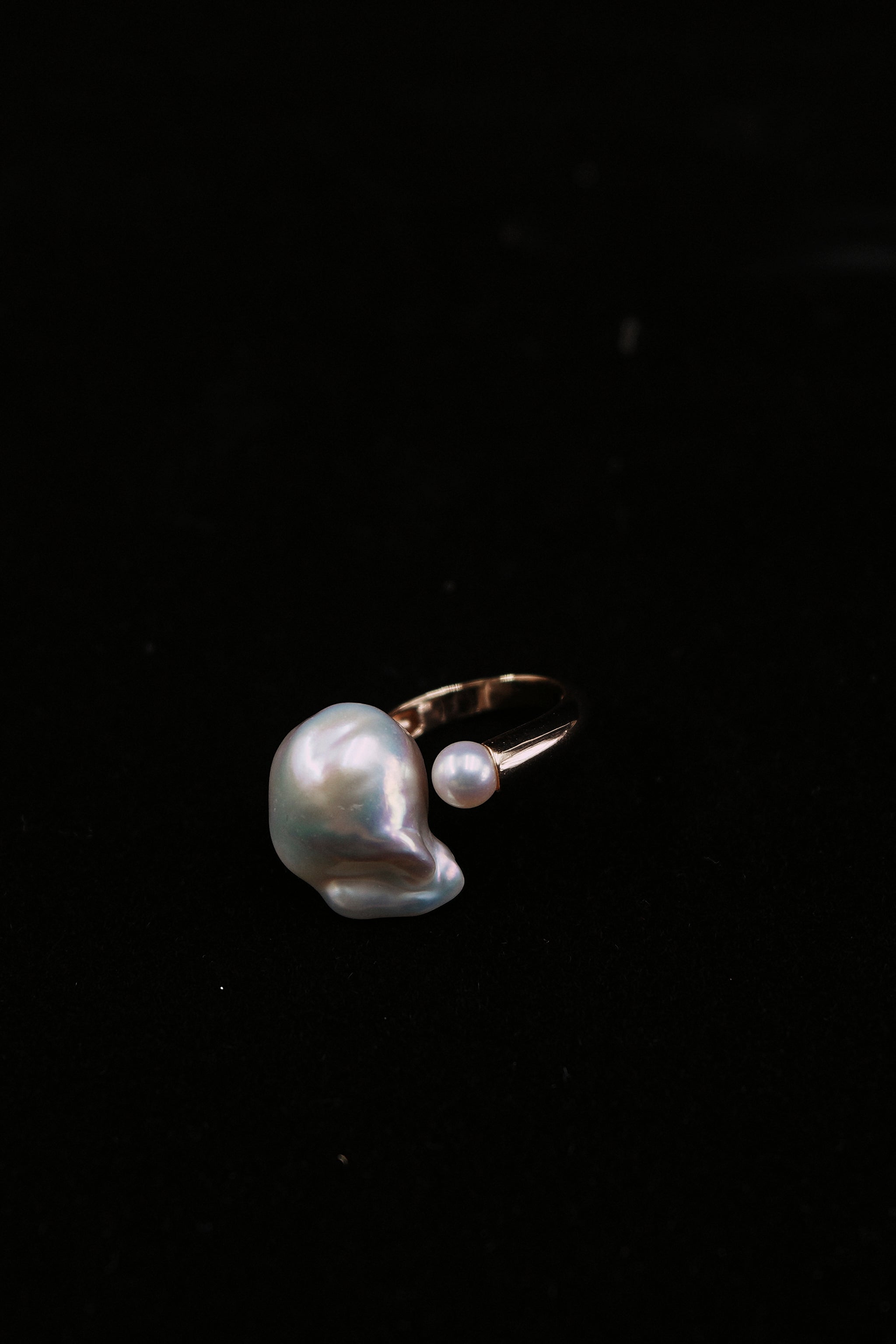 Baroque Pearl Open Ring