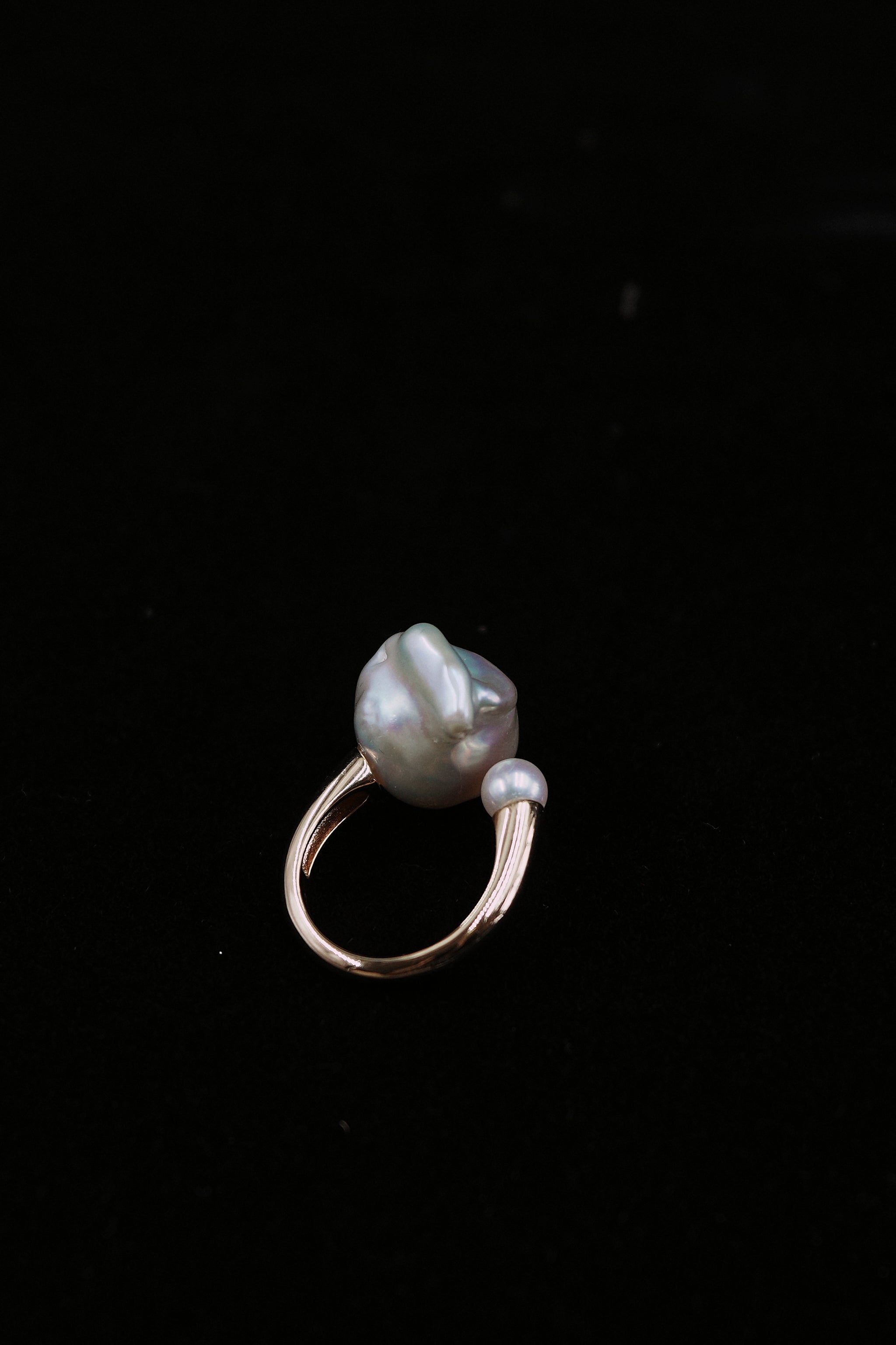 Baroque Pearl Open Ring